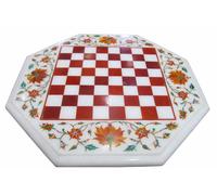 12 " Marmo Scacchi Table Top Corniola Inserto Artigianato Work Arredo Casa &