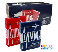12 Mazzi aviator Standard Indice Carte da Gioco 6 Rosso 6 Blu Scatola Sigillata