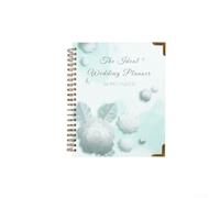 12 mesi per conto alla rovescia Wedding Organizer Checklist Book 12 mesi | Copertura in finto legno, supporto robusto, uso duraturo, design elegante, protegge le note all'interno