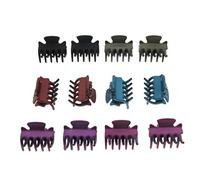 12 mini artigli per capelli in resina perlescente
