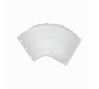 12 mini buste per raccoglitori in PVC gelo con 3 fori, aperte lateralmente, impermeabili, per mini raccoglitori, foto, organizzazione contanti (mini)