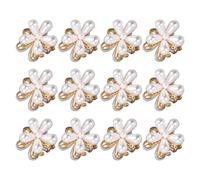 12 mini fermagli per capelli con perle, accessori per capelli, con design floreale, graziose forcine per capelli con fiori artificiali, accessori decorativi per capelli per donne e ragazze, per