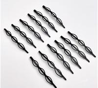 12 mini forcine per capelli nere vintage, alla moda, con frangia invisibile, per donne e ragazze, accessori per capelli delicati per matrimoni, bellezza e cura della persona