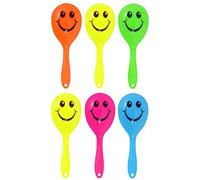 12 mini maracas con emoticon