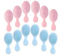 12 mini spazzole districanti da viaggio, con scatola di imballaggio, mini spazzola per la maggior parte dei tipi di capelli, per damigelle d'onore, feste, calze di Natale, spazzole per capelli bagnati