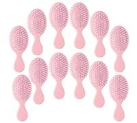12 mini spazzole districanti da viaggio, con scatola di imballaggio, mini spazzola per la maggior parte dei tipi di capelli, per damigelle d'onore, feste, calze di Natale, per riempire i capelli