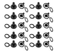 12 mm Coperchio di avvio del cappuccio in gomma 12 mm Manico dell'interruttore a levetta isolata nera 20pcs
