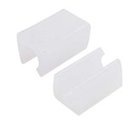 12 mm di altezza x 1,3 cm di diametro. Tappi antiscivolo in plastica a forma di U per sedia, colore bianco, 20 pezzi