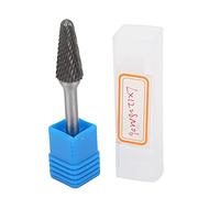 12 mm File rotante a doppio grano cementato in carbone in carburo resistente alla testa in acciaio tungsteno per lucire artigiani professionisti in metallo e appassionati fai - -te (L1228M06)