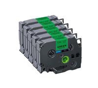 12 mm Tze231 Tape etichetta compatibile 5~10pk funziona con tze221 tze211 231 nero su bianco per PTH110 etichetta produttore(5PK Black on Green)