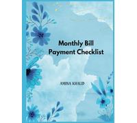 "12 Month Budget & Bill Payment Checklist: Monthly Finance Planner & Bill Tracker Notebook"/Hardcover
