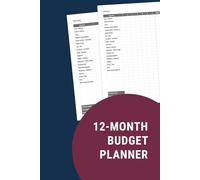 12-Month Budget Planner: A Simple 12-Month Expense & Income Logbook with Clean Monthly Overview (60 pages)