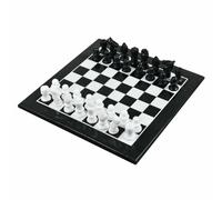 12 " Nero E Marmo Bianco Scacchi Table Top Con Marmo Pezzi Collectibles