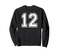 12 Numero Dodici Team Sports Graphic Design Varsity Matching Felpa