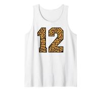 12 Numero Leopard Dodici Sport di Squadra Varsity Matching Canotta