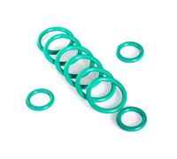 12 O-ring verdi, 47,1 mm x 40 mm x 3,55 mm, guarnizioni in gomma resistenti al calore