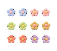 12 Ornamenti Floreali, Accessori Interni Auto Per Donne, Decorazione Interni Auto Rosa, Clip Per Uscita Aria Auto Fiore, Decorazione Cruscotto Auto Con Fiore Piccolo