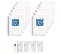 12 Pacchetti per GN Sacchetti per Aspirapolvere Compatibile con Sacchetti Aspirapolvere Miele, sacchetti C2, Classic C1 Complete C2 C3, S2 S5 S8 con 4 Filtro di 9917730 10123210