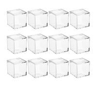 12 Pacchetti Scatole Stoccaggio In Plastica Trasparente Per Biscotti Caramelle Contenitori Cubo Quadrati Multiuso Container Imballaggi Regalo Creativo Cassetta Le Caramelle