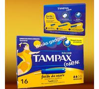12 Pacchi (192 Tamponi) TAMPAX Compak Regular Assorbenti Interni con Applicatore