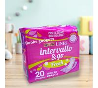12 Pacchi (240 Proteggi Slip) Lines Intervallo & go FRESH Salva Slip Ripiegati