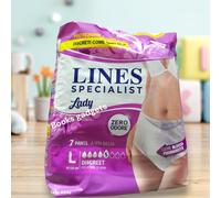 12 Pacchi (84 Mutandine tg.L) Lines Specialist Pants Discreet per Incontinenti
