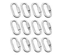 12 Pacco Link 532 Pollici Heavy Duty Carabiner D Forma Catena Per Campeggio