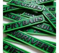 12 Pack of Magnetic Toolbox Labels, Magnetic Tool Box Labels, Reusable Toolboxs Storage Accessories, Easy to Use & Read, for Trolleys, Drawers and Cabinets (Green)