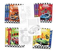 12 Pack Sports Car Coloring Books, Racing Theme Colourable for Painting, Sketching or Doodling Durable Sketchbook