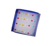 12 Paia 20 Paia 2 Orecchini con Perle di Cristallo Piccole da 5-6 mm per Orecchini con Pallina, Accessori per Gioielli da Donna alla Moda Nice