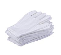 12 paia (24 pezzi) di guanti da lavoro in cotone bianco da 21 cm, taglia unica