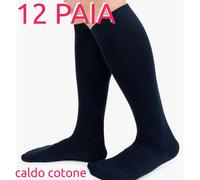 12 PAIA CALZE LUNGHE UOMO CALDO COTONE CALZA LAVORO WORK INVERNALE GAMBALETTO