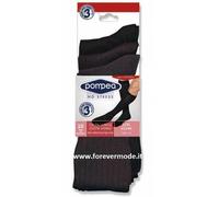 12 Paia di Calze da uomo Pompea lunghe in microfibra a coste medie art Coste L