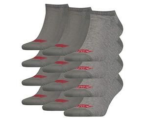 12 paia di calzini Levis 168SF Low Cut Batwing Logo Unisex 903050001 758 - Middle Grey Mélange 43-46