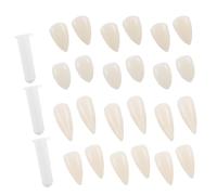 12 paia di denti da vampiro: zanne finte con dentifricio per cosplay, accessori