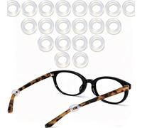 12 paia di gommini antiscivolo in silicone per occhiali da vista e da miopia, per sport e uso quotidiano, adatti per occhiali da sole, occhiali da lettura, occhiali da miopia, trasparenti