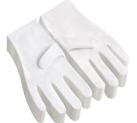 12 paia di guanti in cotone bianco per eczema e mani asciutte, fodere traspiranti per guanti da lavoro, guanti idratanti per spa, morbidi guanti per ispezione gioielli, guanti in cotone elasticizzato