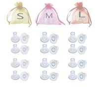 12 paia di protezioni per i tacchi alti per scarpe risparmiatori tappi segreti - da donna trasparenti per il tallone per matrimoni, gare, occasioni formali, piccole/M/L, 12 paia trasparenti