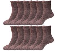 12 Paia Donna Invernale Morbido Lana Spesso Maglia Termico Caldo Crew Cozy Boot