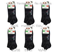12 PAIA fantasmini calze UOMO made in Italy SPORT GINNASTICA PALESTRA CALZINI
