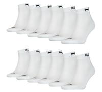12 Paio Puma Trimestre Calzini Con Suola IN Spugna 35-46 Unisex Cushioned Corti