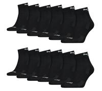 12 Paio Puma Trimestre Calzini Con Suola IN Spugna 35-46 Unisex Cushioned Corti