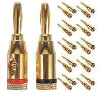 12 Pairs Terminale Dell'altoparlante Banane Connettori Connettore Jack Per