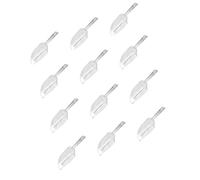 12 palette igieniche trasparenti con manico ergonomico per la conservazione degli alimenti per l'erogazione di tè per bambini all'aperto sabbia divertente multiuso scoop per granelli di ghiaccio