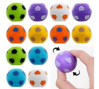12 Palline da Calcio Spinner Piccole, Palline da Calcio Fidget da 3,5 cm, Giocattoli da Calcio Antistress, Giocattoli da Calcio per Adolescenti, Bambini e Adulti