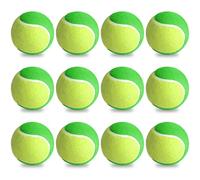 12 palline da tennis Stage1, palline da allenamento per bambini, 25%, riduzione della pressione, per principianti, tennis, allenamento e tennis, per bambini, per principianti, animali domestici, verde