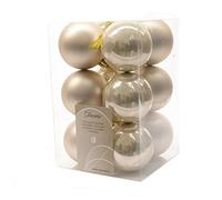12 Palline di Natale 6CM Color Perla ADDOBBI Decoro Albero