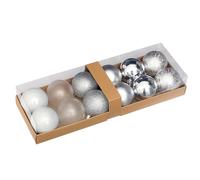 12 palline di Natale decorative, 6 cm, ideali per feste, matrimoni, celebrazioni e come decorazioni per l'albero di Natale.
