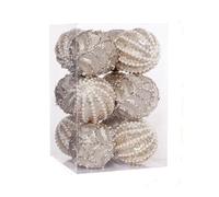 12 palline di Natale infrangibili decorative da appendere per alberi di Natale, feste di Natale (stile G)