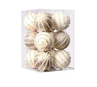 12 palline di Natale infrangibili decorative da appendere per alberi di Natale, feste (stile C)